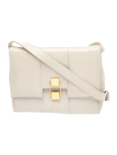 Pre-owned Demellier Leather Crossbody Bag In Neutral