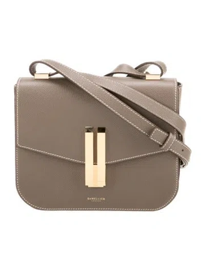 Pre-owned Demellier Leather Crossbody Bag W/ Tags In Neutral