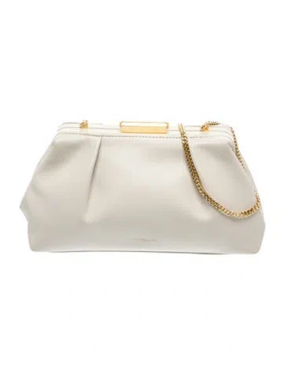 Pre-owned Demellier Leather Evening Bag In Neutral