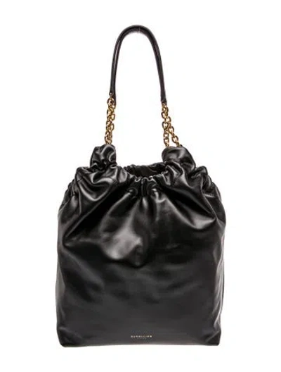 Pre-owned Demellier Leather Hobo In Black