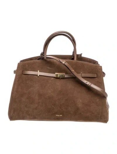 Pre-owned Demellier Leather Hudson Medium In Brown