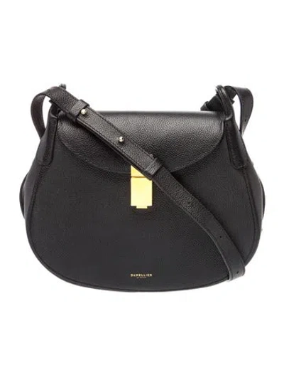 Pre-owned Demellier Leather Lausanne Mini In Black