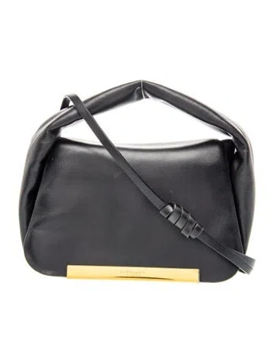 Pre-owned Demellier Leather Lisbon Bag Mini In Blue