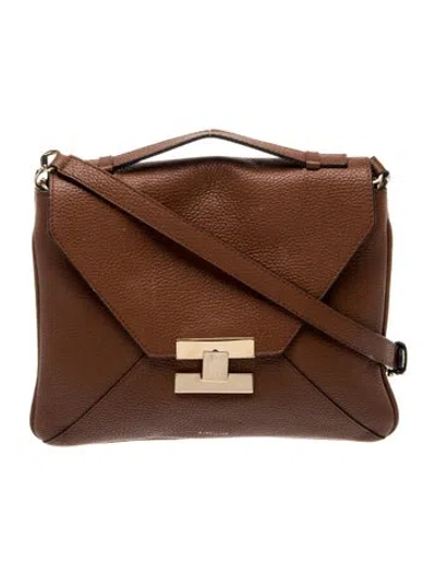 Pre-owned Demellier Leather London Berlin In Brown