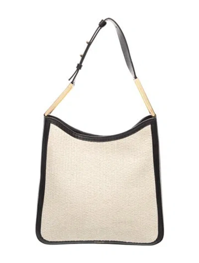 Pre-owned Demellier Leather London Helsinki Bag Small In Neutrals