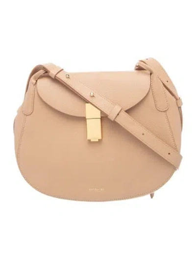 Pre-owned Demellier Leather London Mini In Neutral