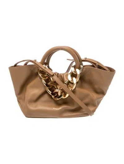 Pre-owned Demellier Leather Los Angeles In Brown