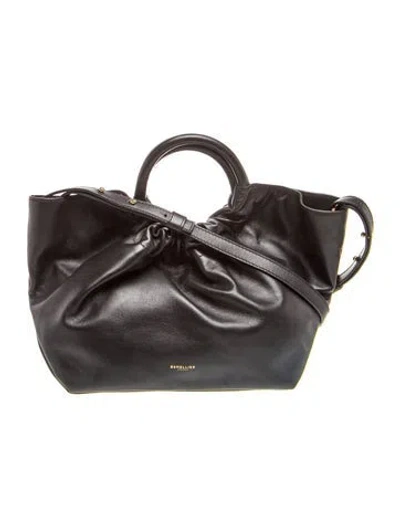 Pre-owned Demellier Leather Los Angeles Medium In Black