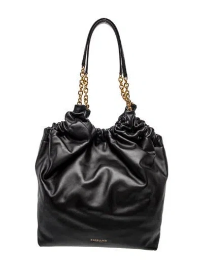 Pre-owned Demellier Leather Miami In Black