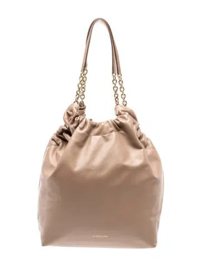 Pre-owned Demellier Leather Miami Medium In Neutrals
