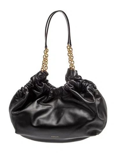 Pre-owned Demellier Leather Miami Midi In Black