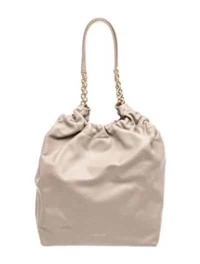 Pre-owned Demellier Leather Miami In Neutral