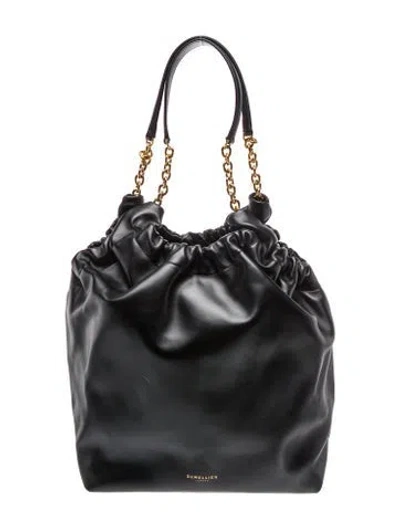 Pre-owned Demellier Leather Miami Small In Black