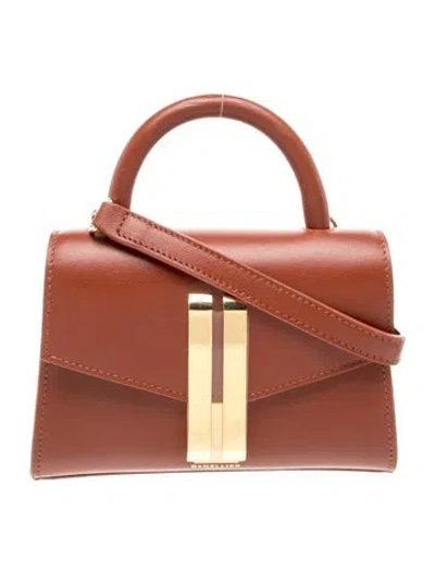 Pre-owned Demellier Leather Montreal Bag Nano In Brown