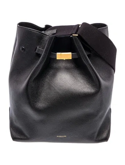 Pre-owned Demellier Leather New York In Black