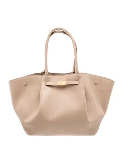 Pre-owned Demellier Leather New York In Clear/neutrals