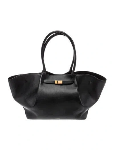Pre-owned Demellier Leather New York Large In Black