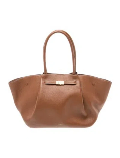 Pre-owned Demellier Leather New York Large In Brown