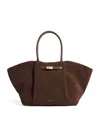 Demellier New York Leather Tote Bag In Brown