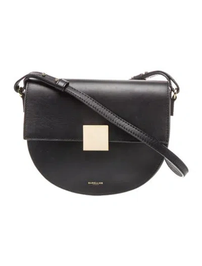 Pre-owned Demellier Leather Oslo In Black