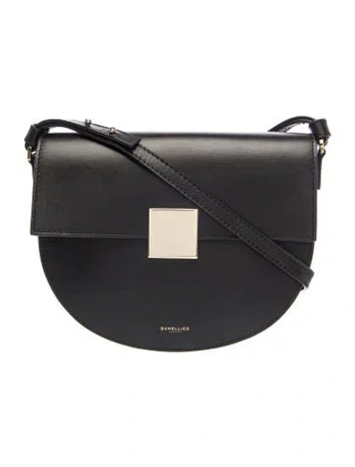 Pre-owned Demellier Leather Oslo Mini In Black