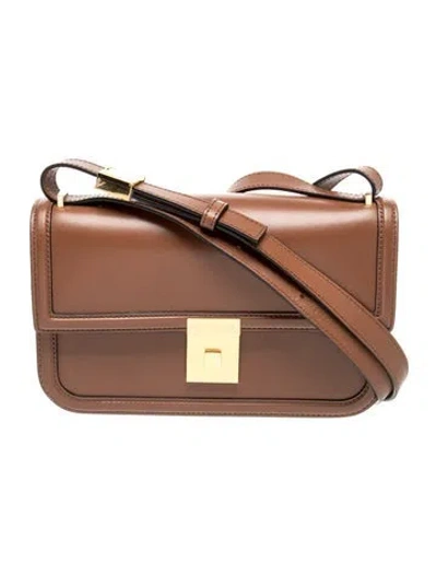 Pre-owned Demellier Leather Paris Small In Brown