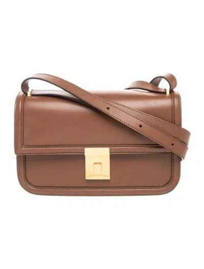 Pre-owned Demellier Leather Paris Small In Brown