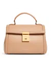 Demellier Leather Paris Top-handle Bag In Beige