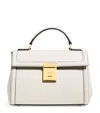 Demellier Leather Paris Top-handle Bag In White