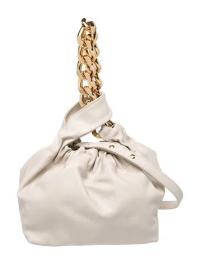Pre-owned Demellier Leather Santa Monica Small In White