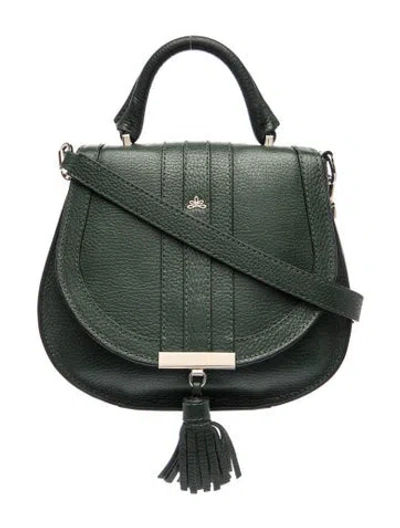 Pre-owned Demellier Leather Shoulder Bag In Black