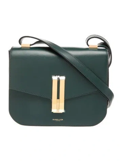 Pre-owned Demellier Leather Shoulder Bag In Blue