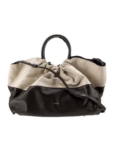 Pre-owned Demellier Leather Shoulder Bag In Brown