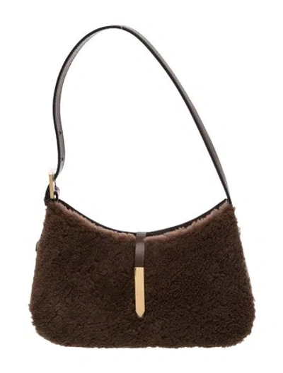 Pre-owned Demellier Leather Shoulder Bag In Brown