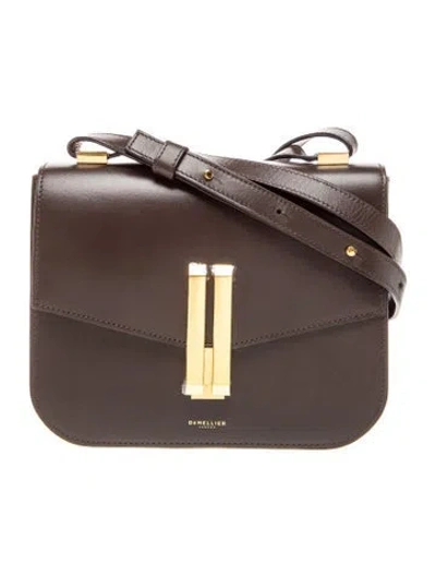 Pre-owned Demellier Leather Shoulder Bag In Brown