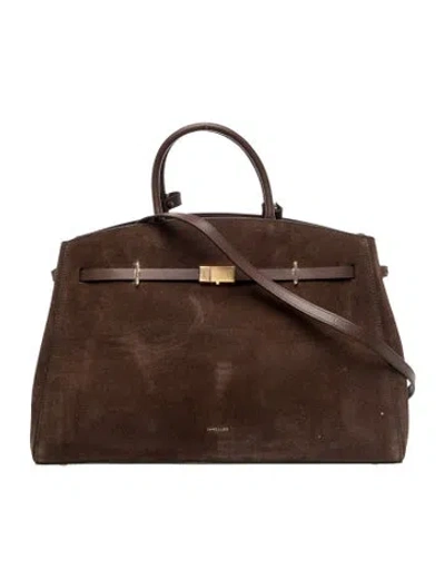 Pre-owned Demellier Leather Shoulder Bag In Brown