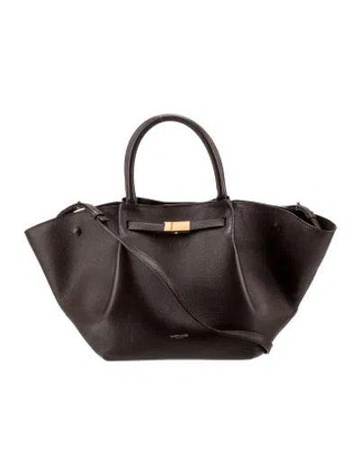 Pre-owned Demellier Leather Shoulder Bag In Brown