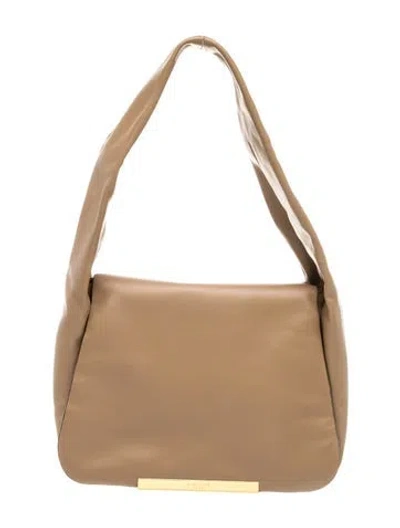 Pre-owned Demellier Leather Shoulder Bag In Brown