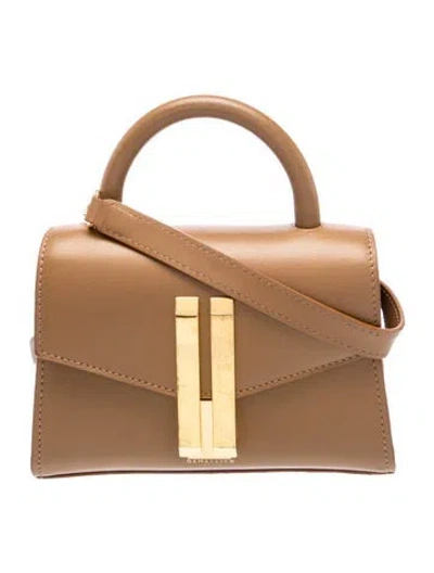 Pre-owned Demellier Leather Shoulder Bag In Brown