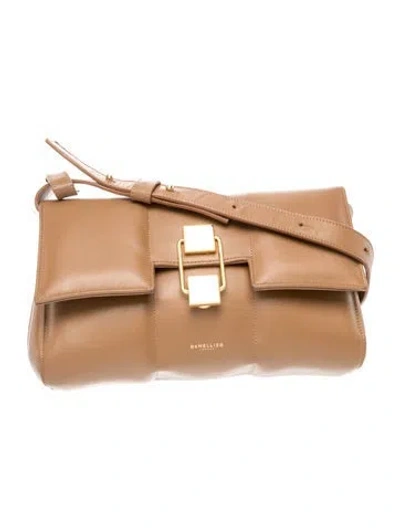 Pre-owned Demellier Leather Shoulder Bag In Brown