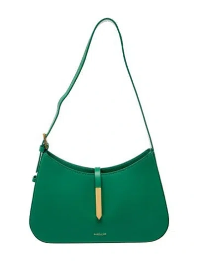 Pre-owned Demellier Leather Shoulder Bag In Green