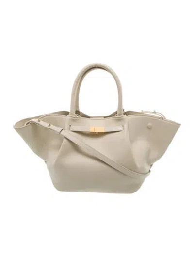 Pre-owned Demellier Leather Shoulder Bag In Neutral