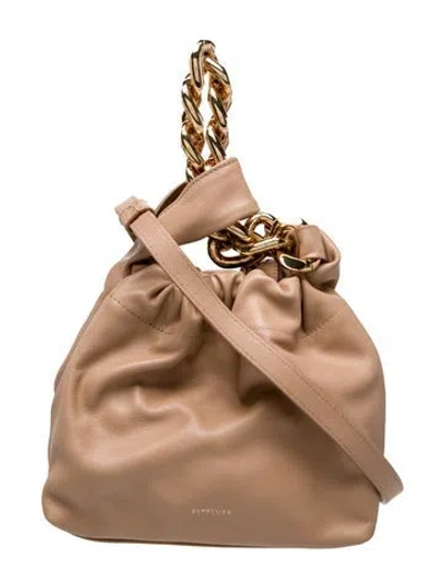 Pre-owned Demellier Leather Shoulder Bag In Neutral
