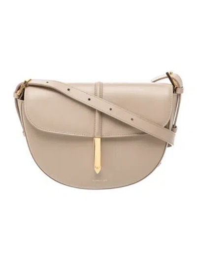Pre-owned Demellier Leather Shoulder Bag In Neutral