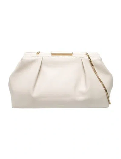 Pre-owned Demellier Leather Shoulder Bag In Neutral