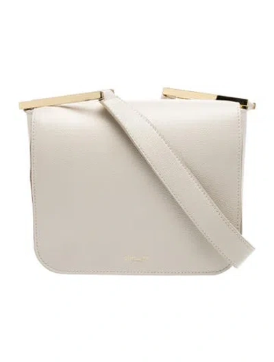 Pre-owned Demellier Leather Shoulder Bag In Neutral