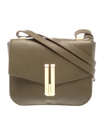 Pre-owned Demellier Leather Shoulder Bag In Neutrals