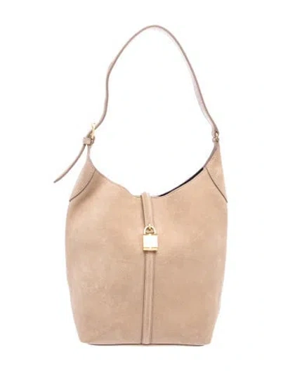 Pre-owned Demellier Leather Shoulder Bag In Neutrals