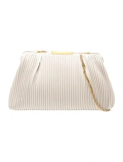Pre-owned Demellier Leather Shoulder Bag In Neutrals