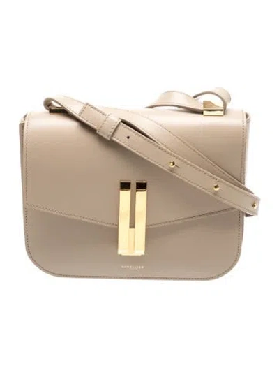 Pre-owned Demellier Leather Shoulder Bag In Neutrals